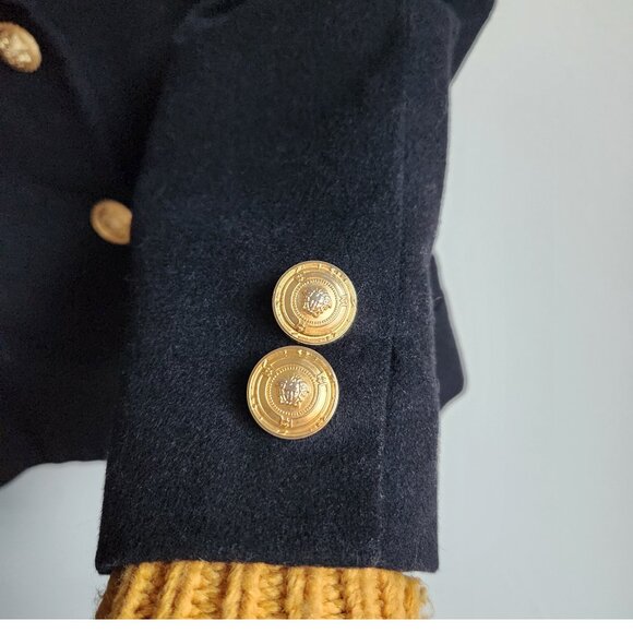 Versace Jeans Couture Black Wool Cashmere Blazer - Sz 6 - Picture 5 of 11